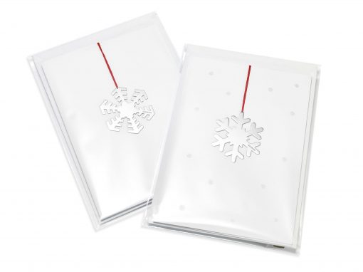 Angela Cork Silver Christmas Card Decorations