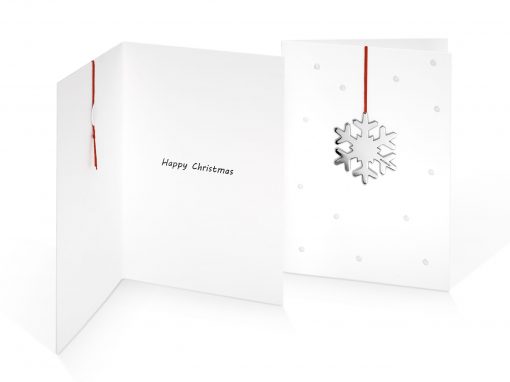 Plain Snowflake Dotty Card and Greeting