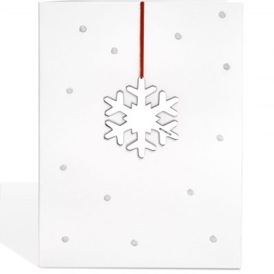 Snowflake Decoration on Dotty Card