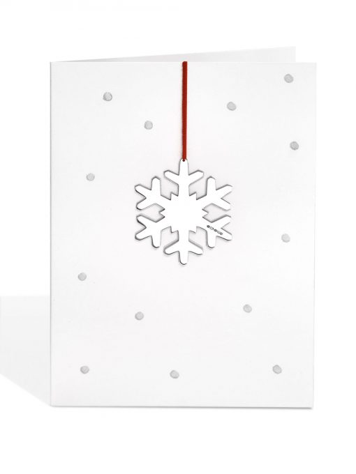 Snowflake Decoration on Dotty Card